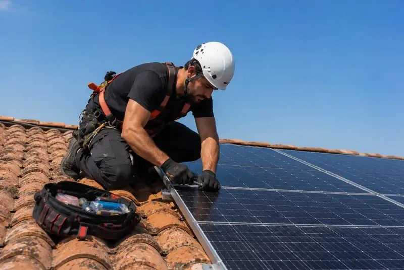 Maintenance et monitoring de panneaux solaires à Ballon