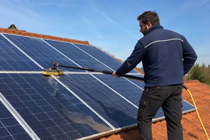 Nettoyage et entretien de panneaux solaires à Ballon